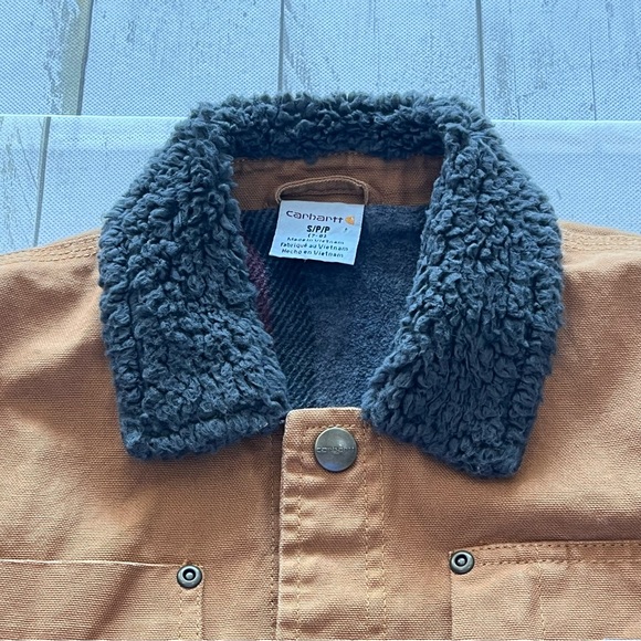 Carhartt Youth Boys' Blanket Lined Barn Chore Coat Sz S 7/8 - Picture 4 of 9